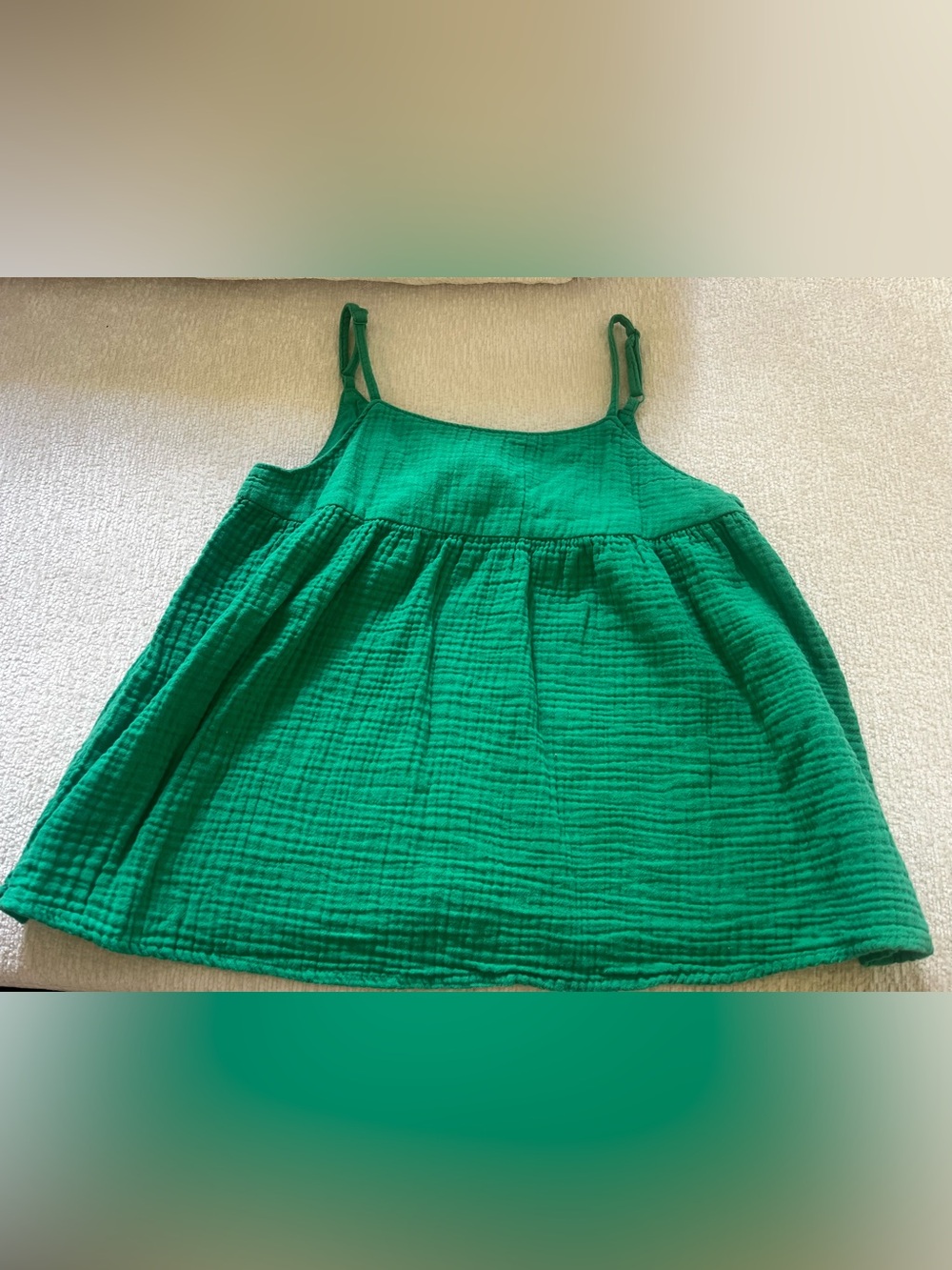 Cat & Jack Emerald Green Sleeveless Gauze Camisole Top